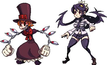 skullgirls pixel art|Skullgirls sprites: Peacock and Filia @ PixelJoint.com.